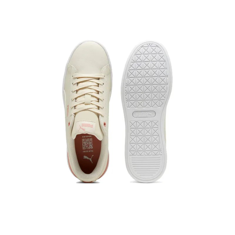 PUMA Vicky V3 Slip Resistant Shock Absorbers Low Top Skateboard Shoes Women's Beige-3