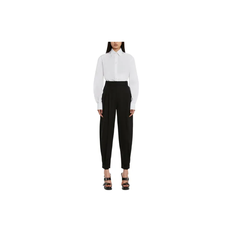 Alexander McQueen Cropped Tapered Trousers-1