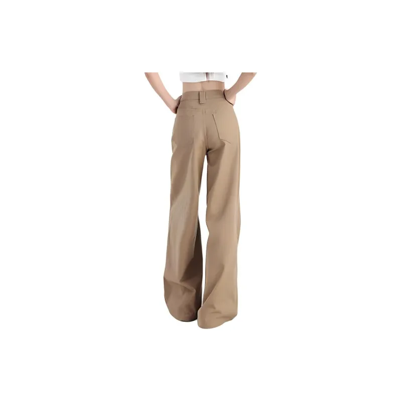 YINLEI Jeans Women's Latte Brown-2