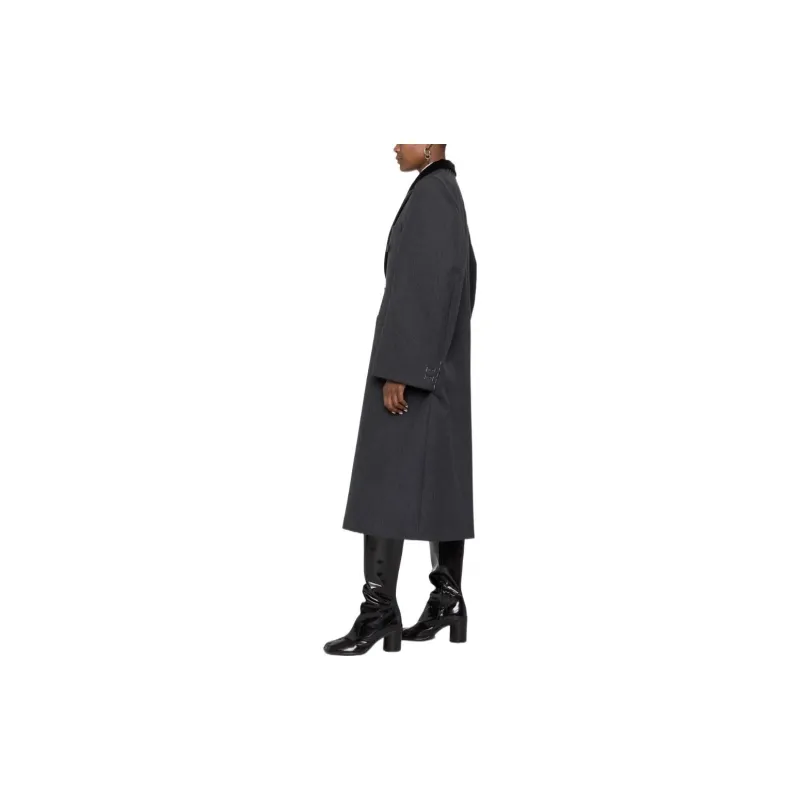 Maison Margiela Cavalry Double-breasted Wool Coat-3
