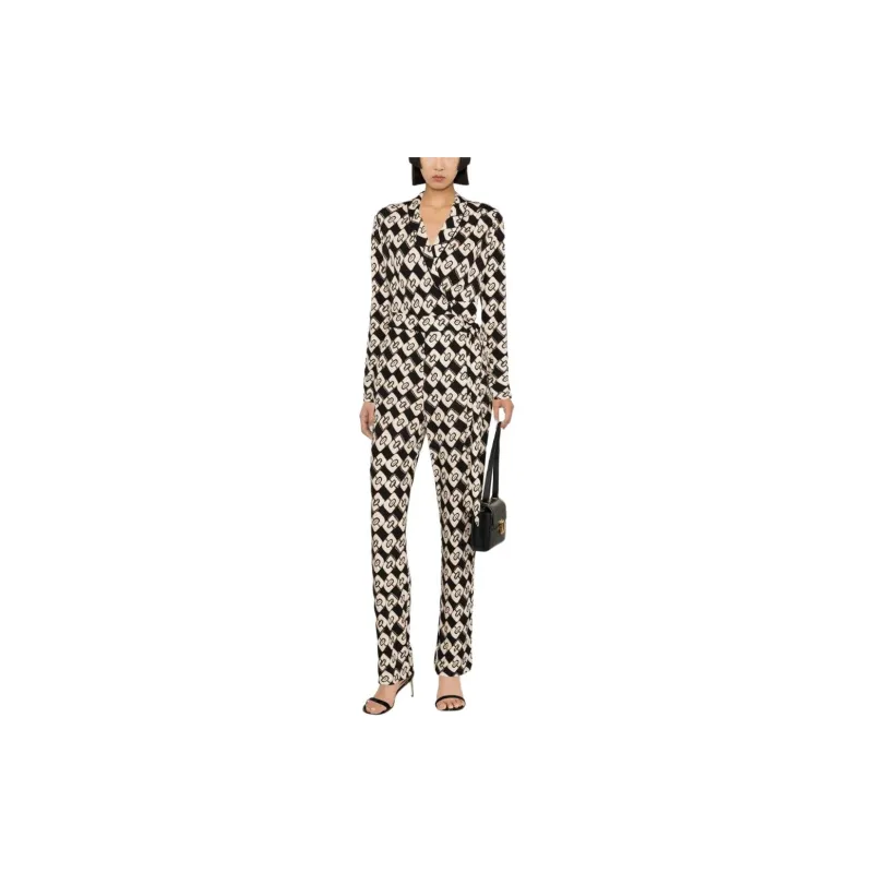 DVF Diane Von Furstenberg Halina Printed Wrap Jumpsuit-1