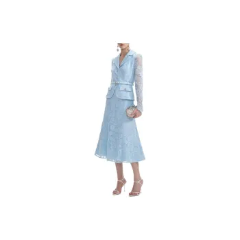 Self portrait Lace Tailored Midi Dress
