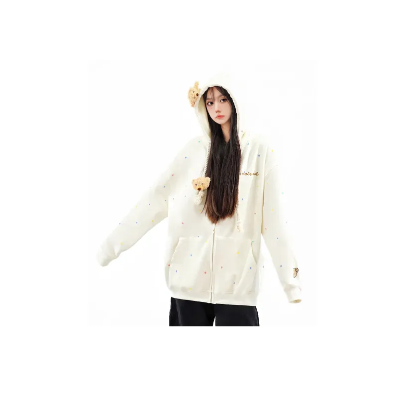 KUNZHUDAXIANG Sweatshirt Women's Apricot-2
