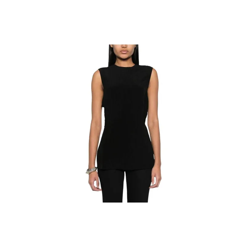 GAUCHERE Crinkled-finish Open-back Top-1