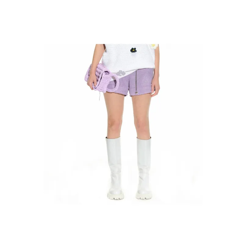 D'zzit SS23 Casual Shorts Women's Purple-2
