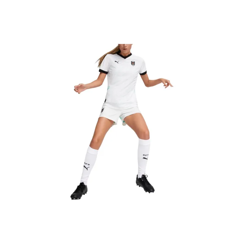 PUMA Austria 2024 Women's Away Football Jersey Soccer Jerseys Austrian 2024 Season Women's White-4