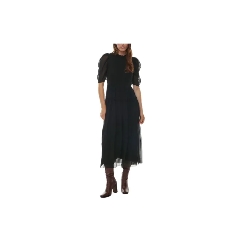 ARITZIA Wilfred Parlour Dress Short-Sleeved Dresses Women's BLACK/Black-2