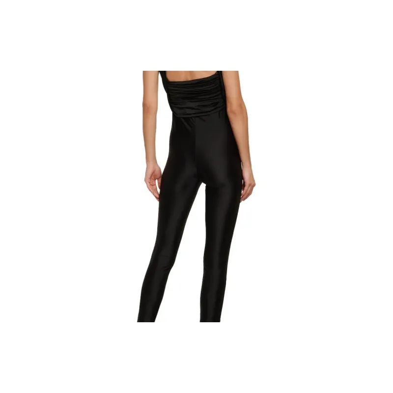 SAINT LAURENT Floral-appliqué Jumpsuit-3