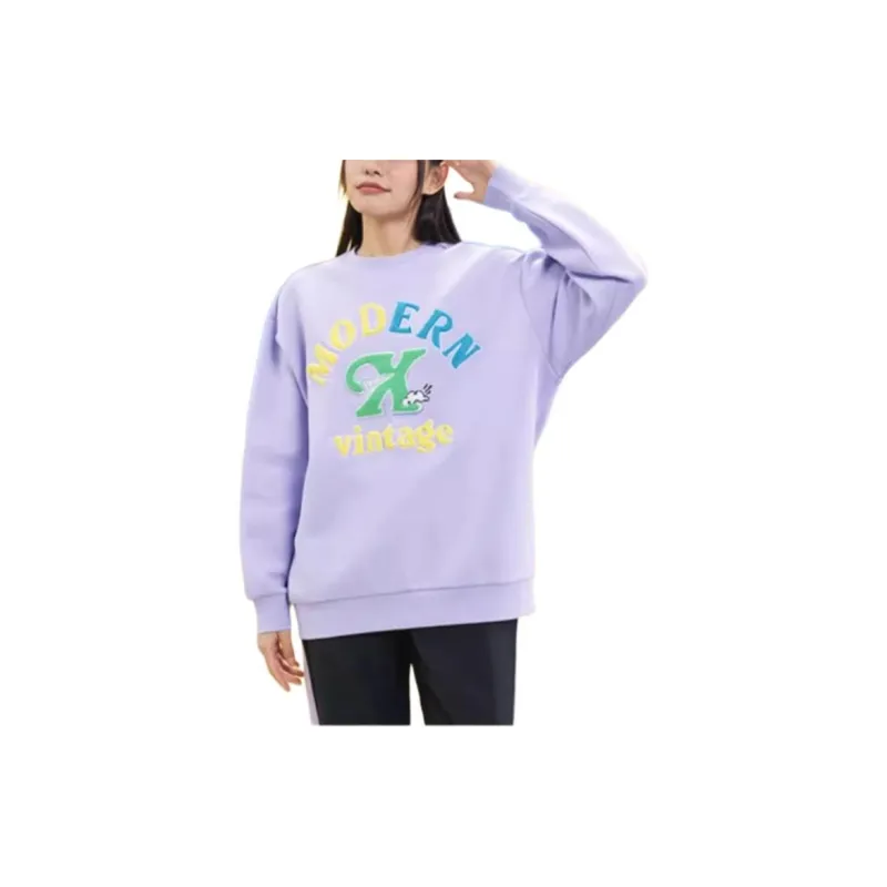 XTEP Vitality Series Sweatshirt Women's Lavender-3