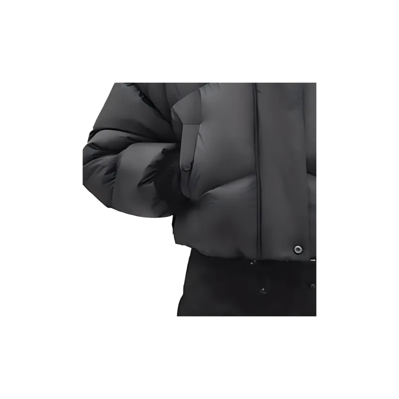 HERMES Cropped Coats Women's Black-3