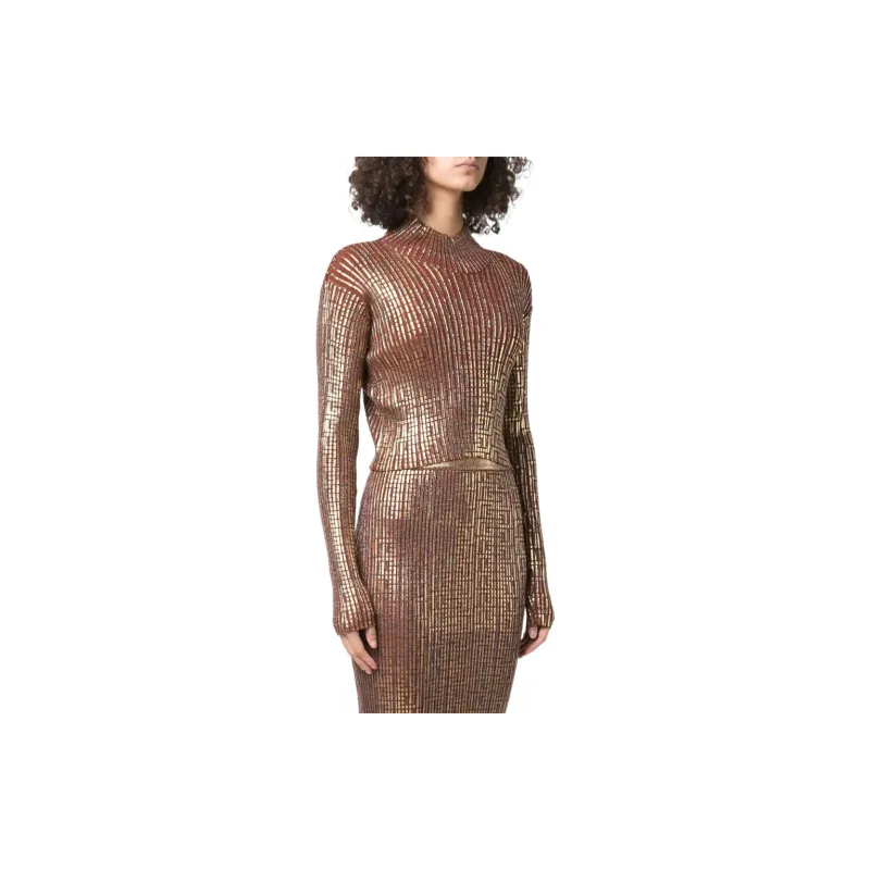 BALMAIN Regular T Shirt Women's Gold-1