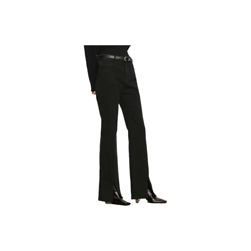 JZ. ANNAKRO Jeans Women's Plain Black-6
