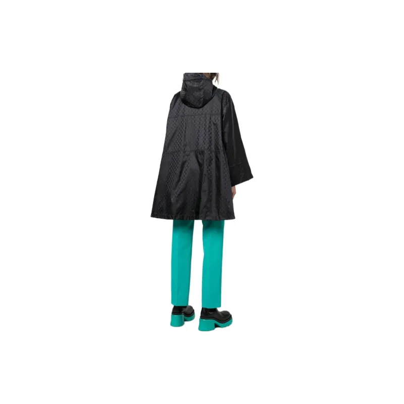GUCCI Gg Jacquard Parka Coat-2