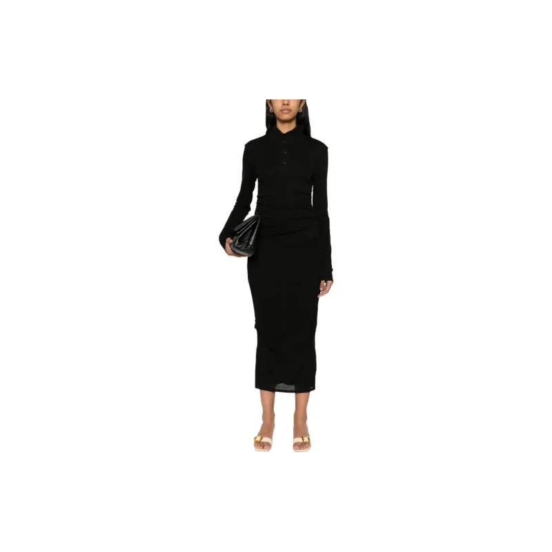 NANUSHKA Mesh Jersey Shirt Dress-2