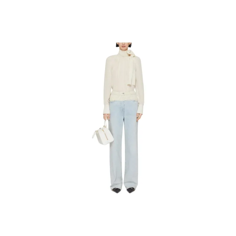 Givenchy 4G Motif Tie Neck Blouse-1