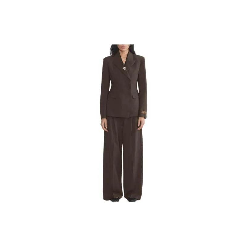 ARITZIA FW24 Babaton Intelligence Blazer Business Suit Women's Heather Rich Mocha Brown/Khaki-2