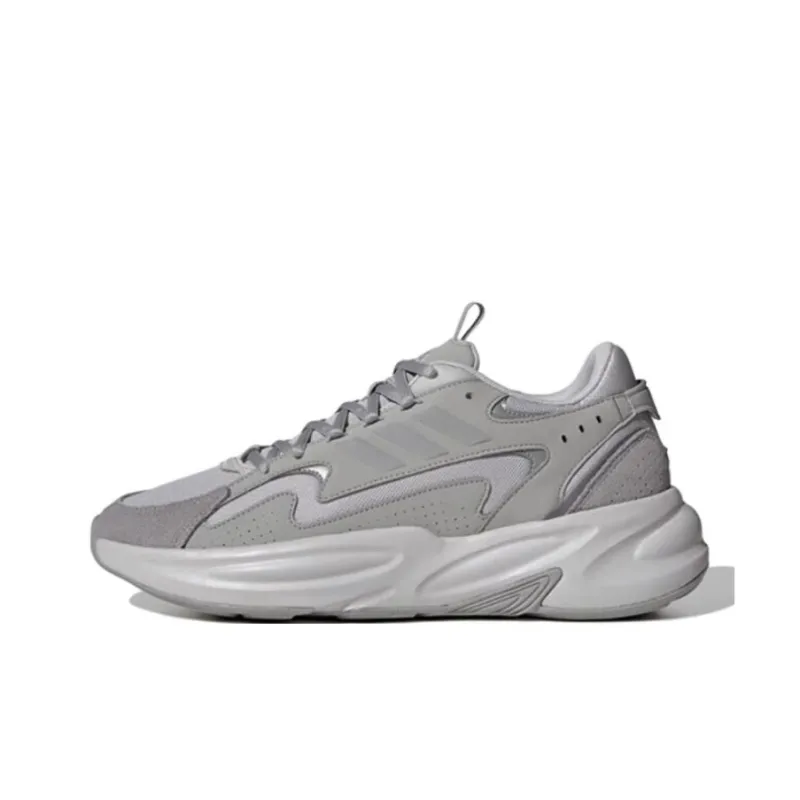 Adidas Ozwave Anti-Slip Wear-Resistant Low-Top Running Shoes Unisex Gray-0