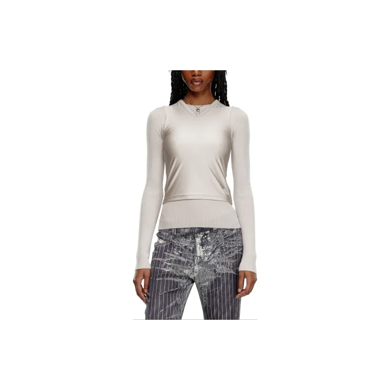 DIESEL FW24 Sweater Women's Light Gray-2