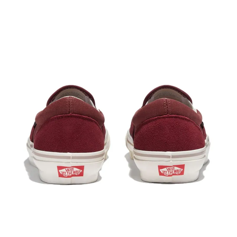 Vans Coverage Slip Resistant And Abrasion Resistant Low Top Skateboard Shoes Unisex Burgundy-2