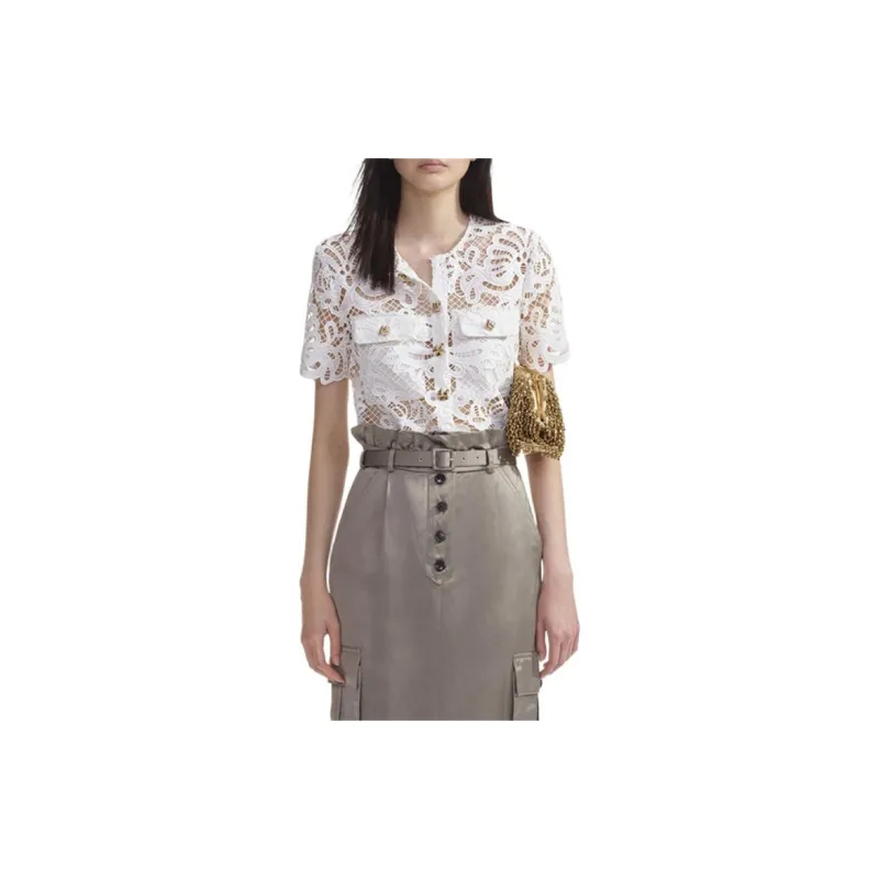 Self portrait Guipure lace Shirt-1