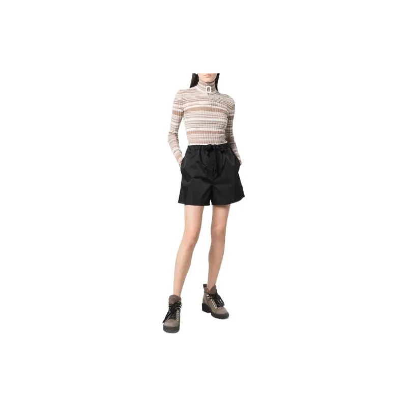 Moncler High waisted Drawstring Shorts-1