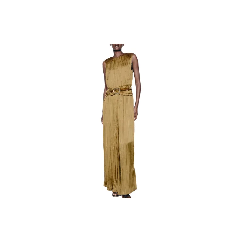 ZARA Jumpsuit Women's Olive Green-2