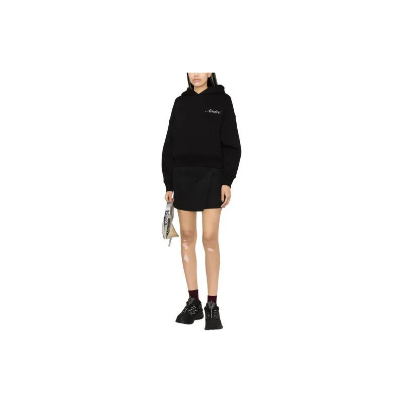 AMIRI Logo-embroidered Cotton Hoodie-1