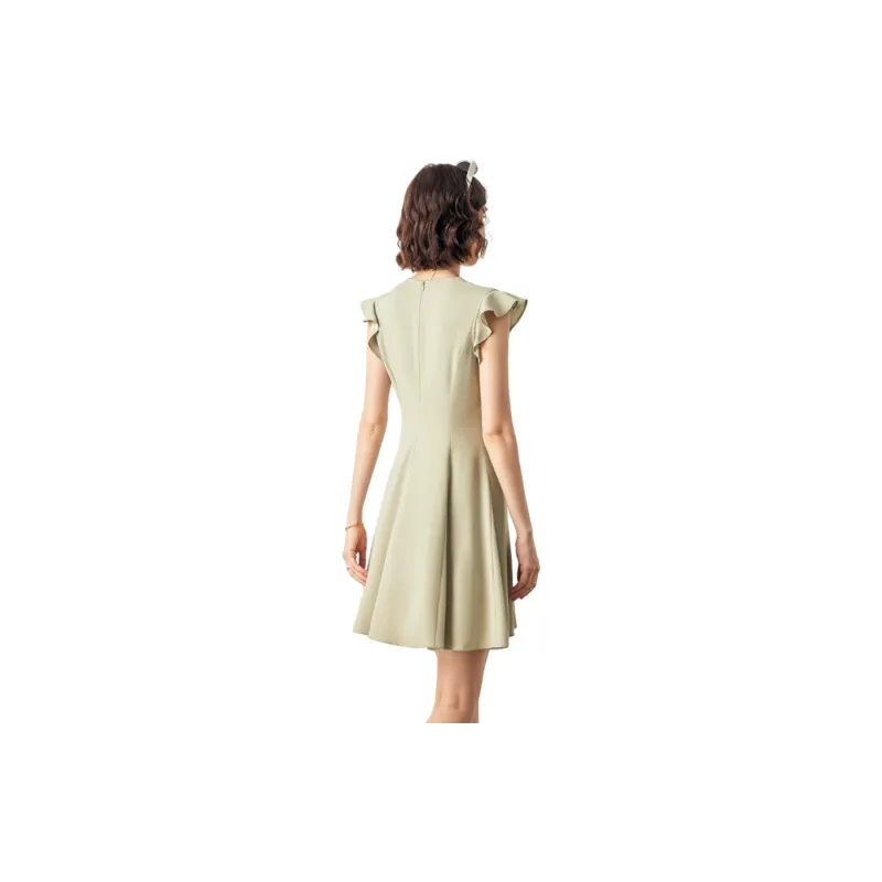 Famanxuan Sleeveless Dress Women's Moss Green-0