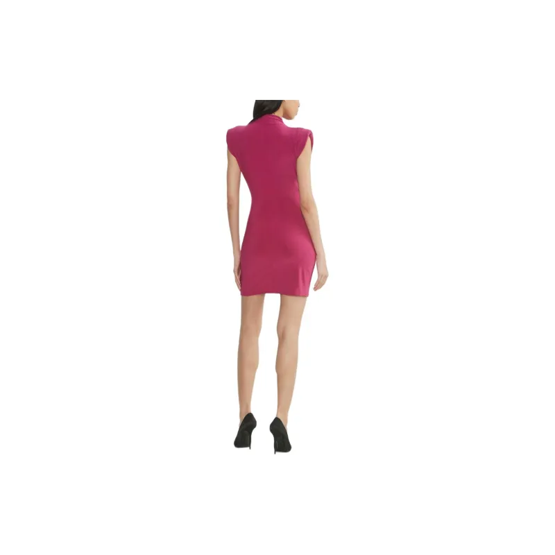 ARITZIA Babaton Vestry Dress Sleeveless Dress Women's Pomp Pink/Glamorous Style Pink-3