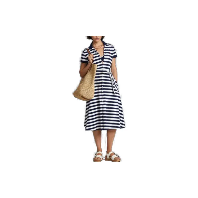 Polo Ralph Lauren Short Sleeved Dress Women's Multicolor-1