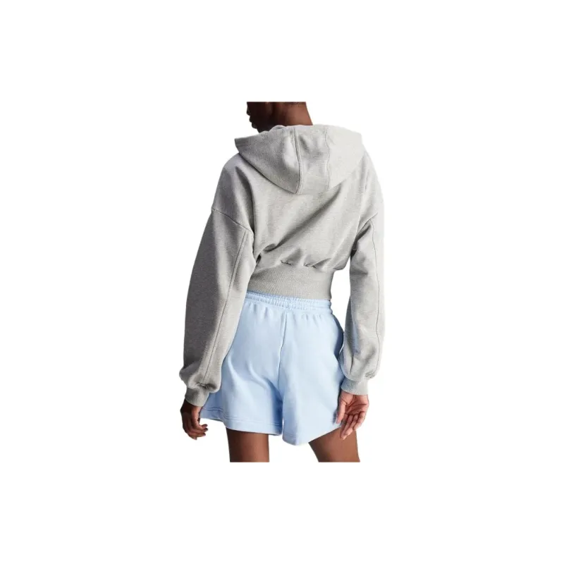 Adidas Logo-print Cropped Hoodie-2