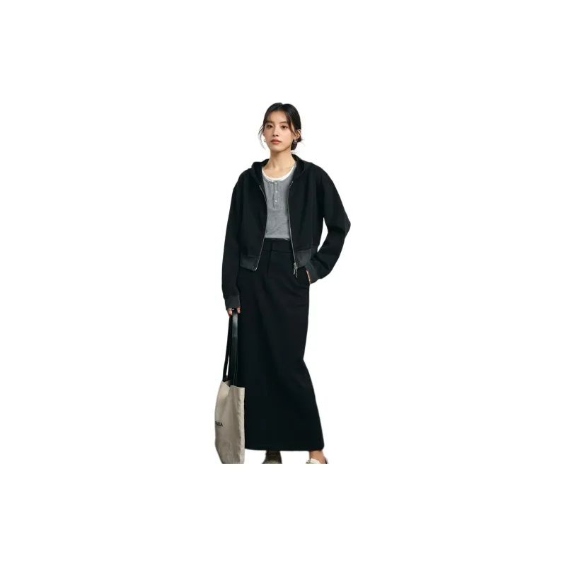 Juden Choi Skirt Set Women's Dark Gray-1