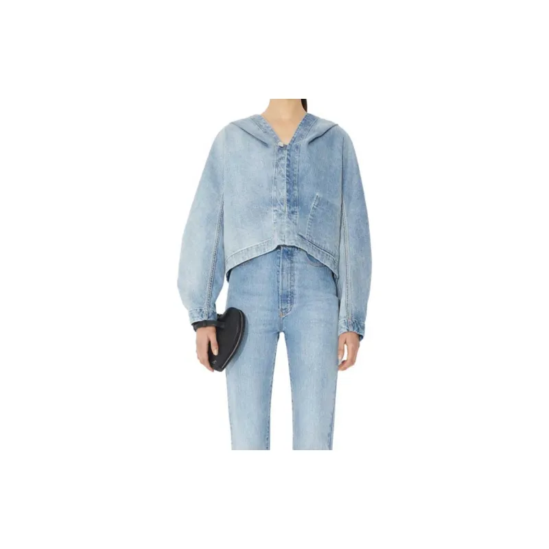 Alaia Denim Jackets Women's Denim Blue-1