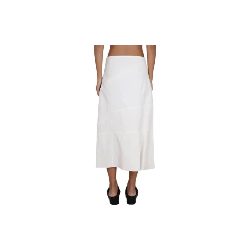 JIL SANDER High-Waist Flared Midi Skirt-2