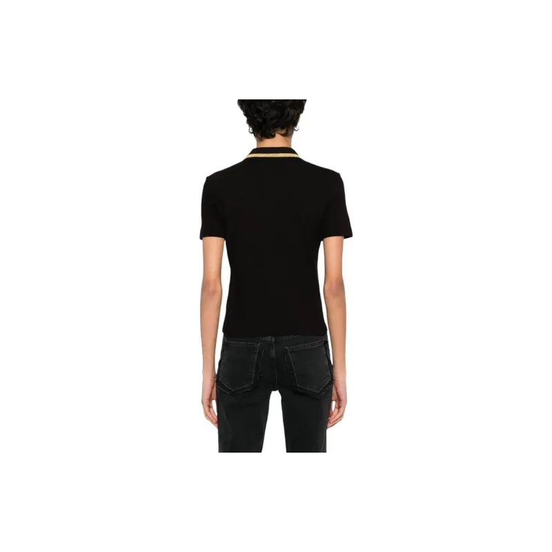 VERSACE JEANS COUTURE V Emblem Piqué Polo Shirt-2