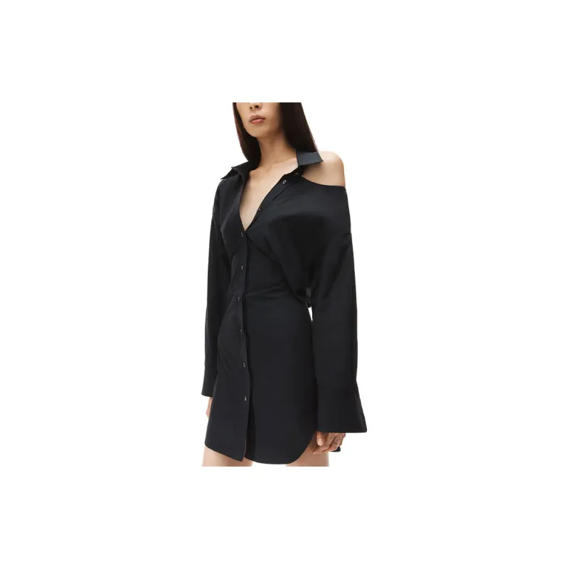 Alexander Wang Long Sleeved Dresses Women's Black-3