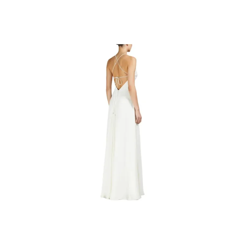 MaxMara Abito Slip Dress In Seta Slip Dress Women's White-2