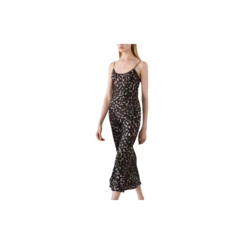 Massimo Dutti Slip Dresses Women's Brown-3