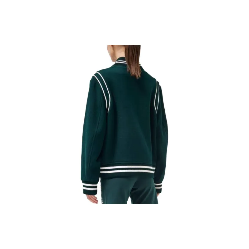 SPORTY & RICH Logo Embroidered Varsity Jacket-3