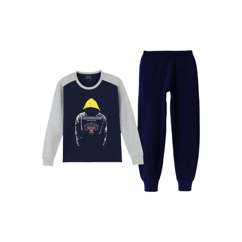 Yalu Thermal Set Men's Navy Blue-0