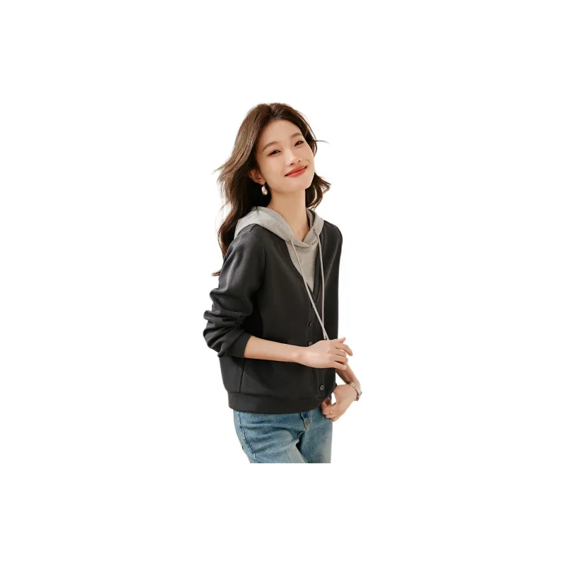 Mo Han Yi Mei Sweatshirt Women's Dark Gray-0