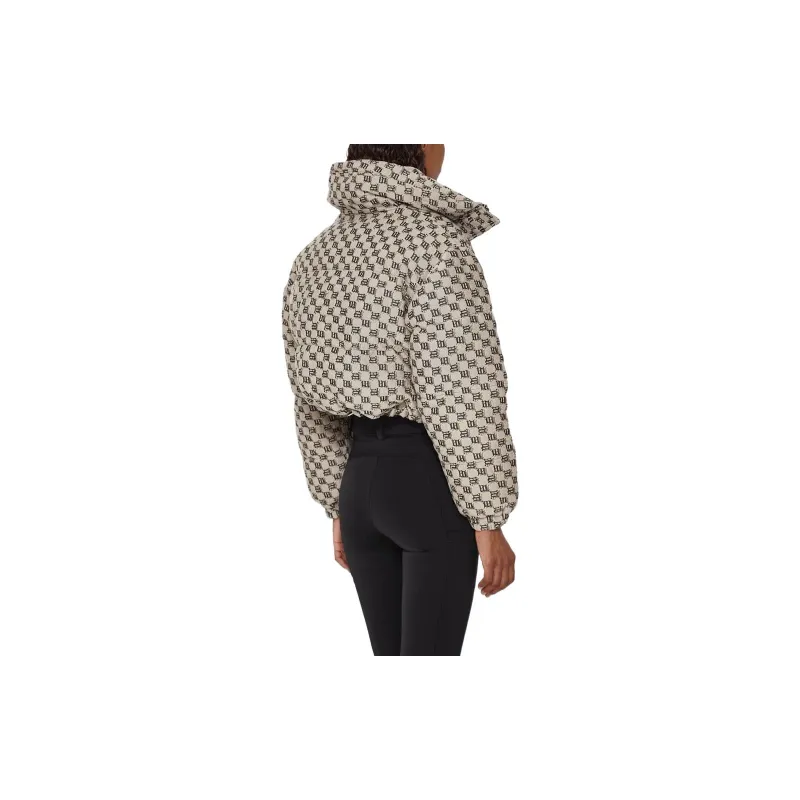 Misbhv Monogram Jacquard Canvas Puffer 'Beige'-3
