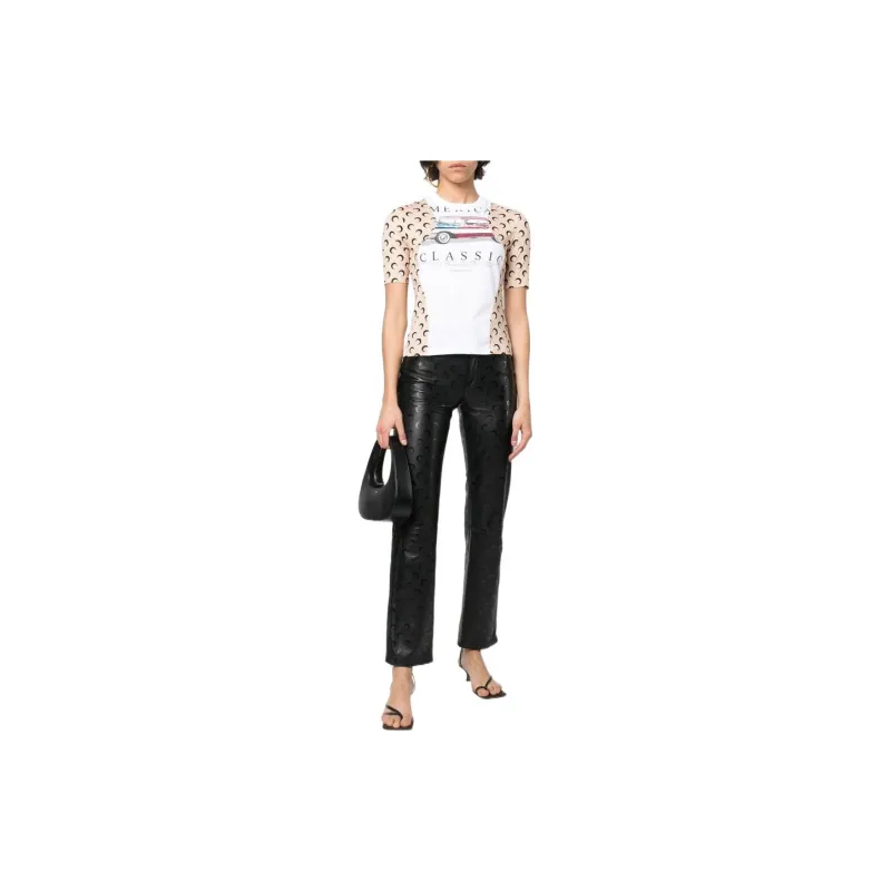 Marine Serre T-Shirts Women's White-1