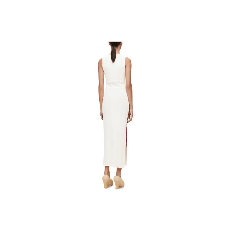 LOEWE Sleeveless Dresses Women's White-2