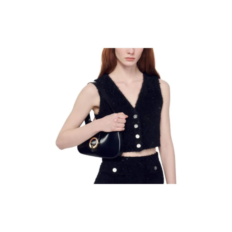 Sandro Vests Women's Black-3