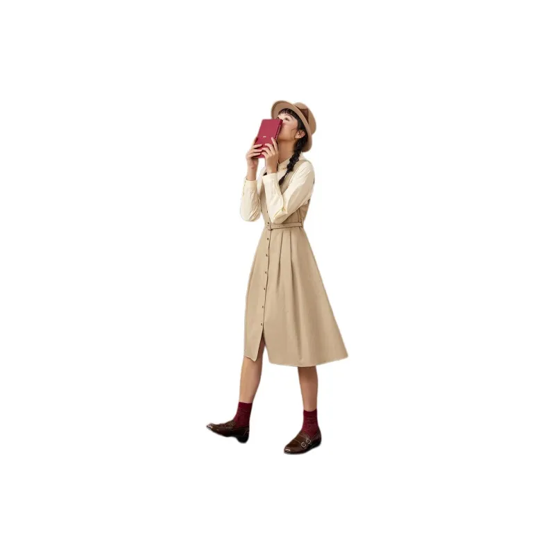 ZIHAN Long-Sleeved Dresses Women's-4
