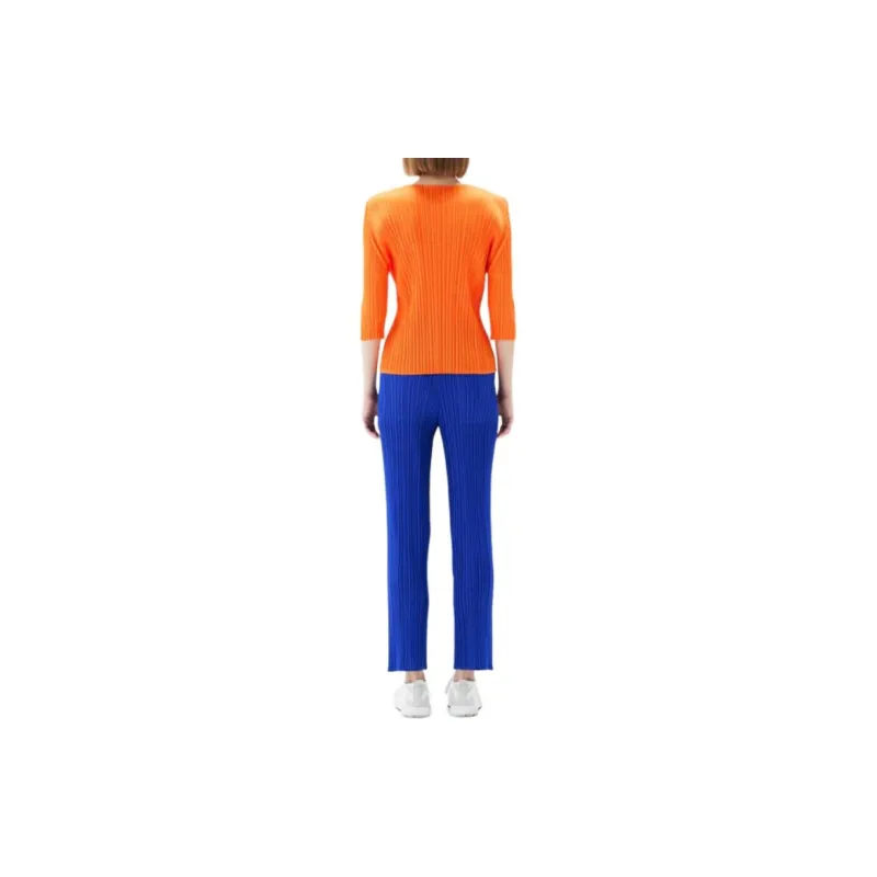PLEATS PLEASE ISSEY MIYAKE Fully pleated Flared Trousers-1