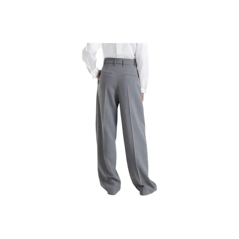 Brunello Cucinelli Pleated Wide Leg Trousers-4