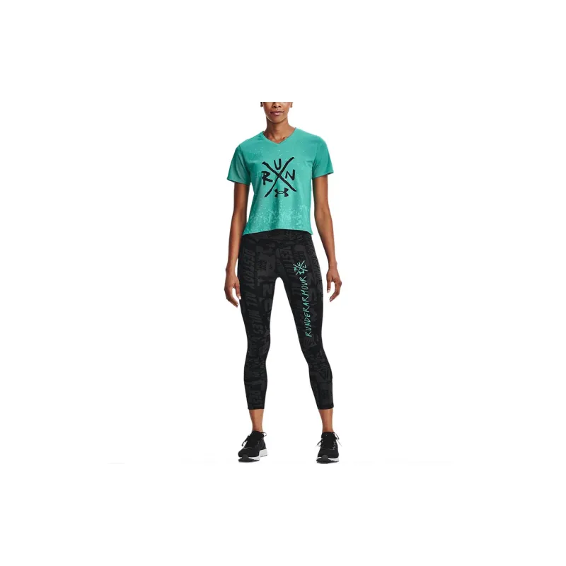 Under Armour T Shirt Women's Light Green-3