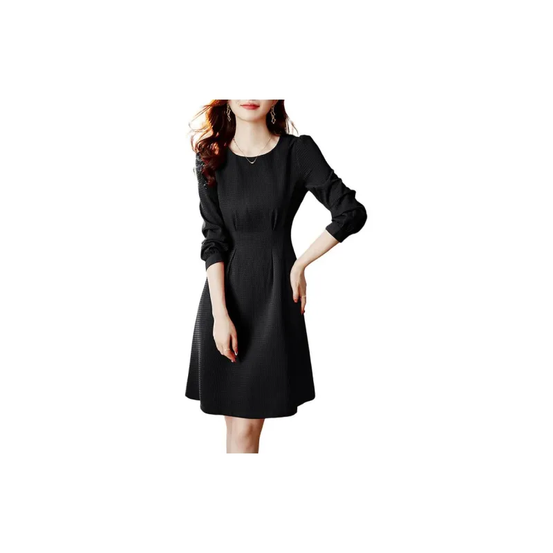 Still Quiet Long Sleeved Dresses Women's-3